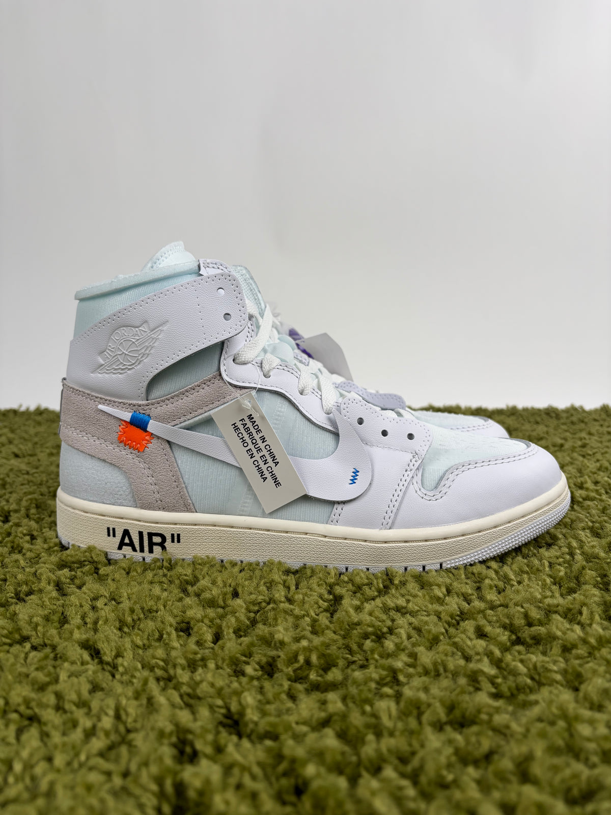 Nike Air Jordan 1 High X Off White Alaska 44