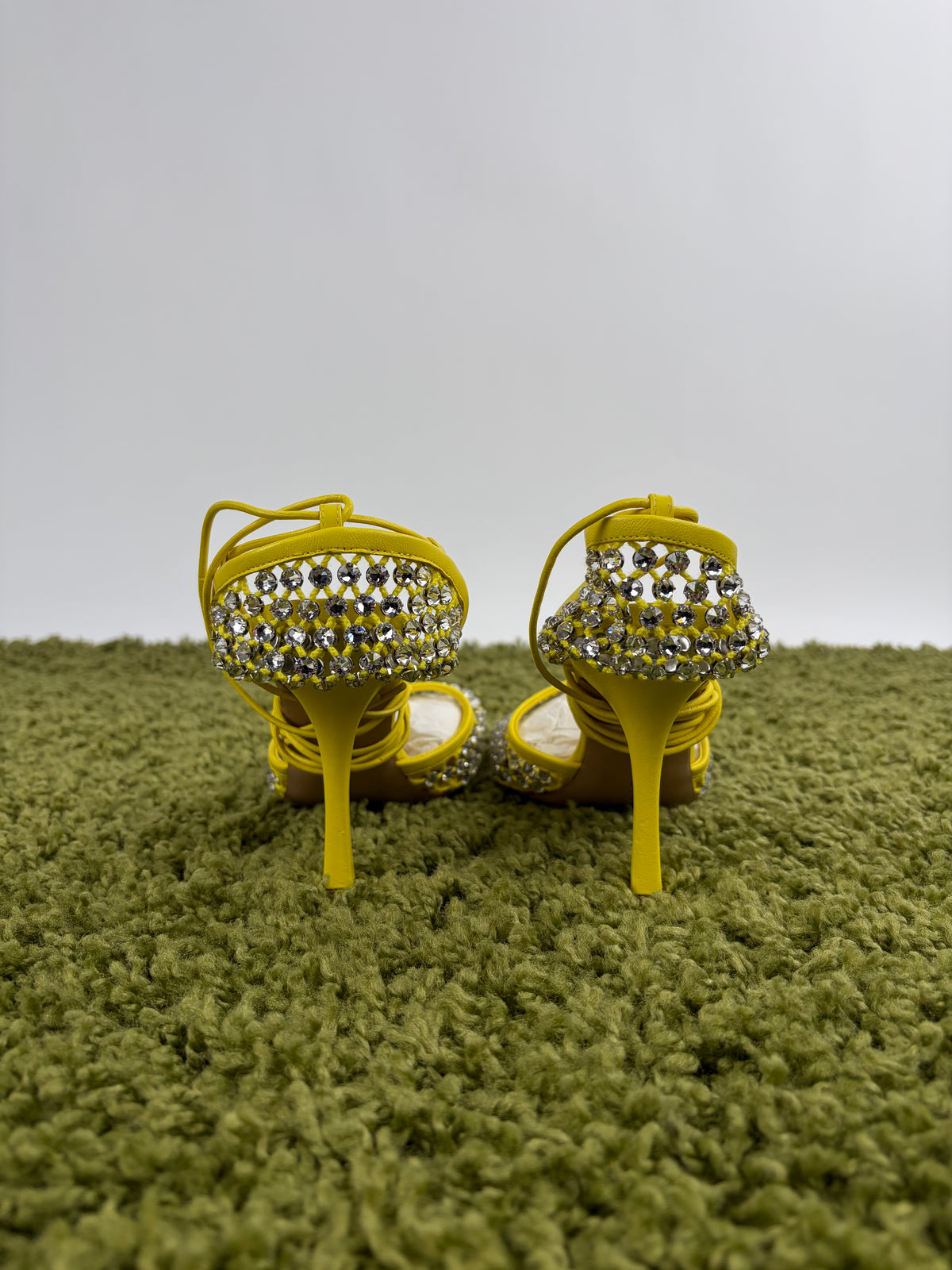 Tacchi Bottega Veneta Sparkle Stretch Gialli 39.5