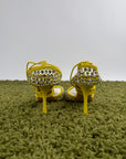 Tacchi Bottega Veneta Sparkle Stretch Gialli 39.5