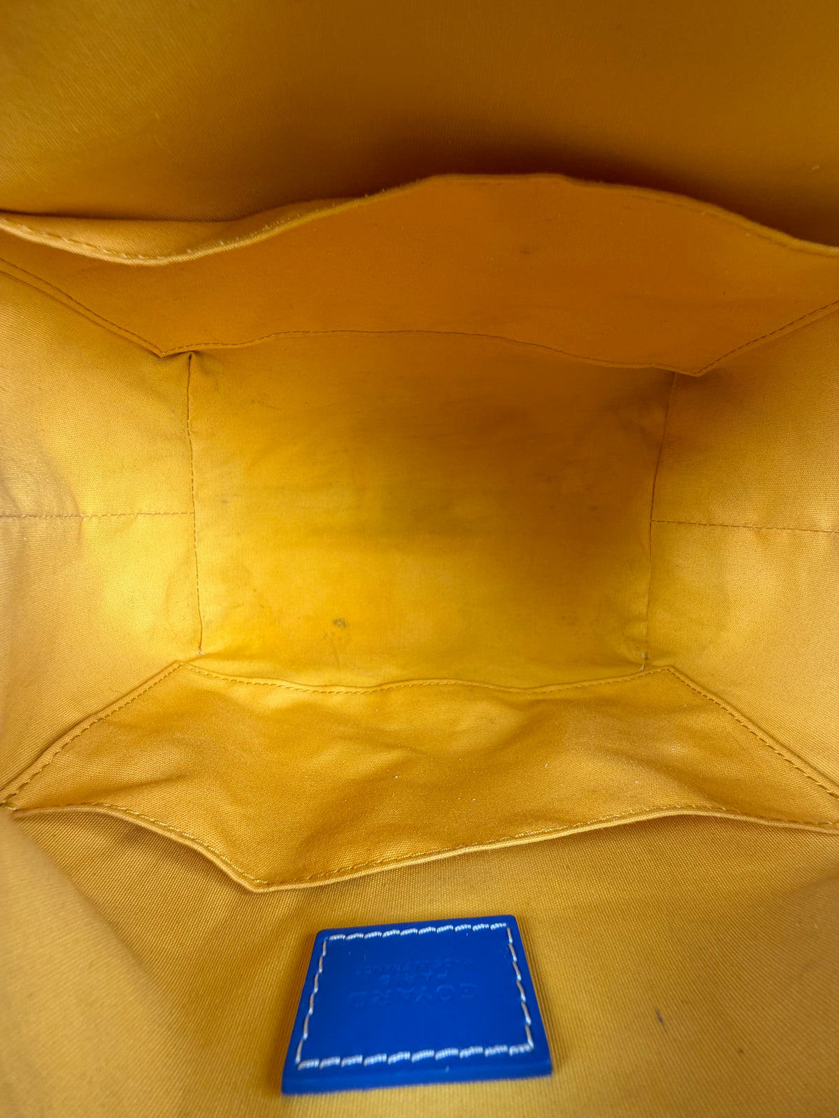 Beauty Case Boeing Goyard in tela Goyardine Blu