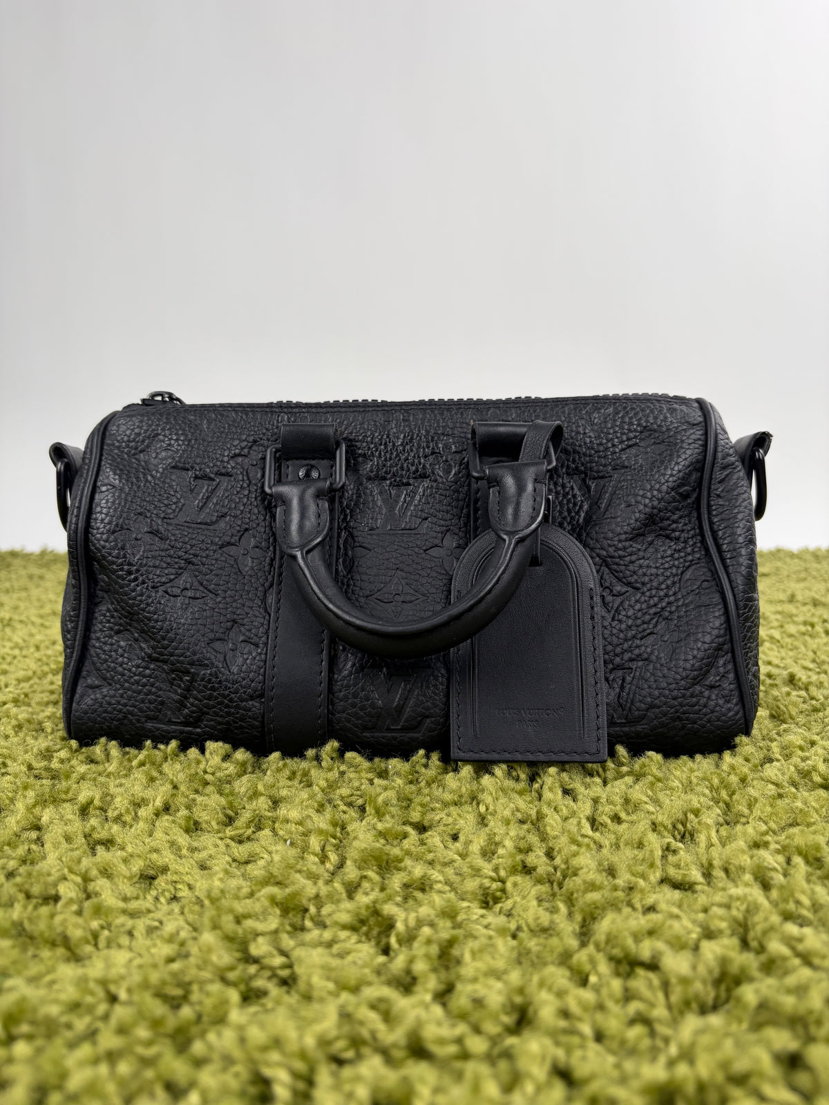 Borsa Keepall Bandoulière 25 Monogram Louis Vuitton Nero