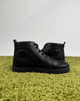 Christian Louboutin Pelle nera spike sneaker 43