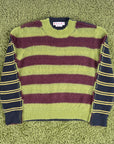 Maglione a Righe Marni Verde Nero 48