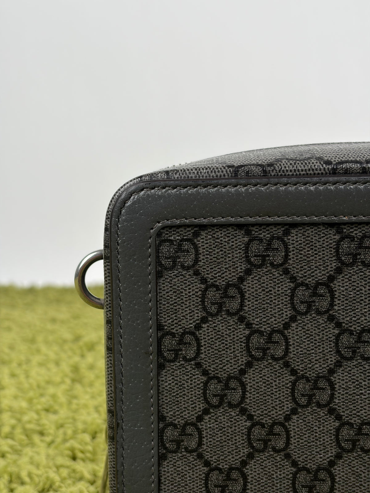 Borsa Gucci Ophidia in Tela GG Verde con tracolla rimovibile