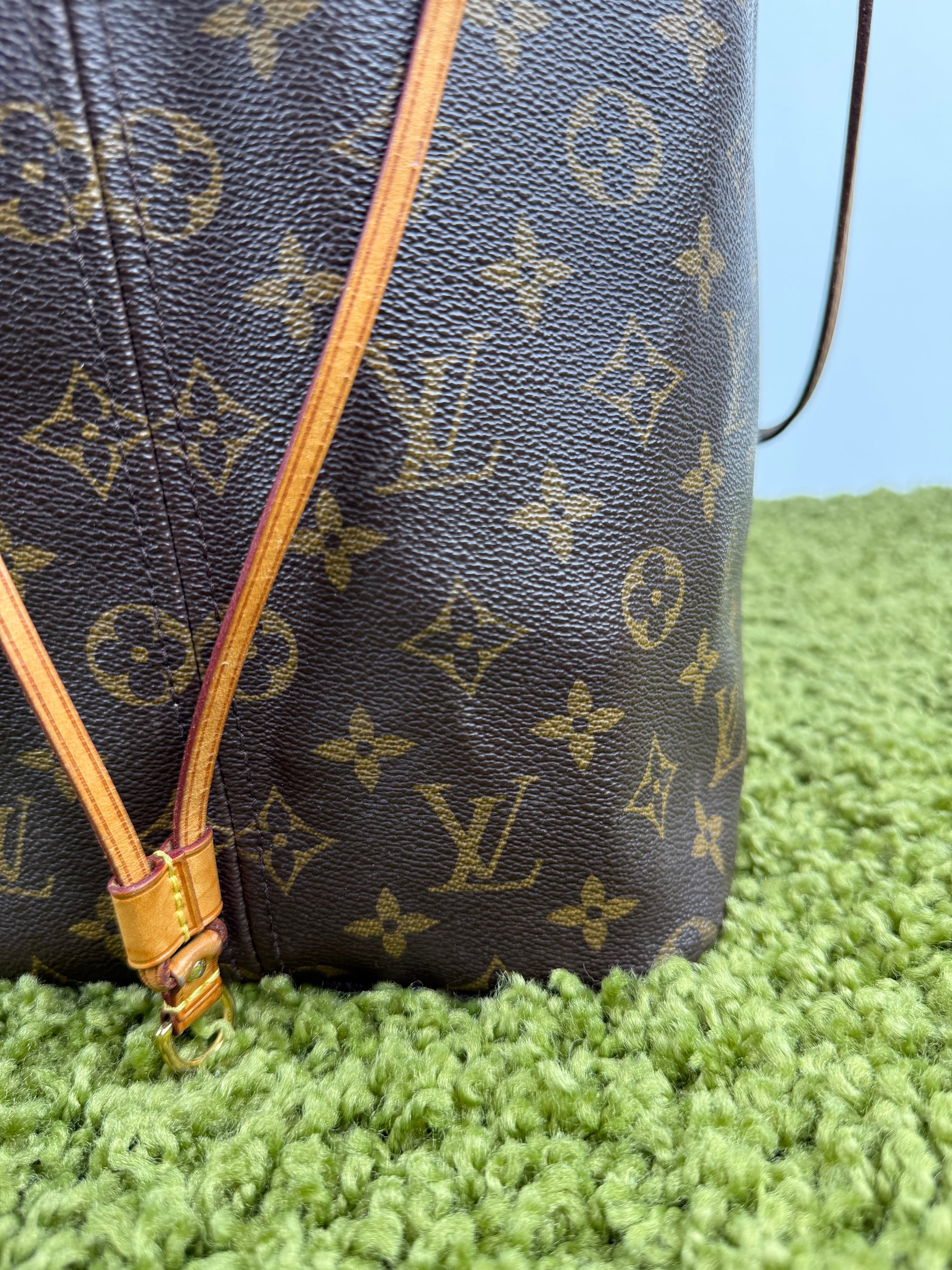 Borsa Neverfull MM monogram Louis Vuitton Marrone