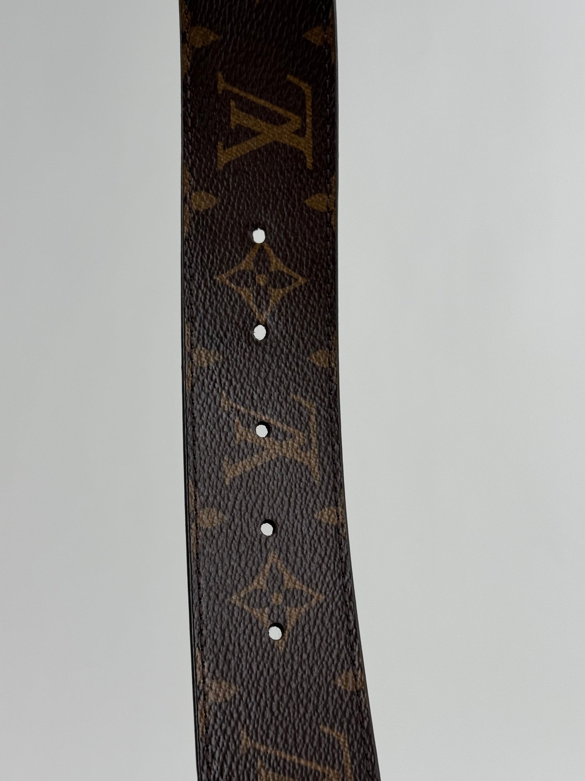 Cintura Monogram Louis Vuitton Marrone 90/36