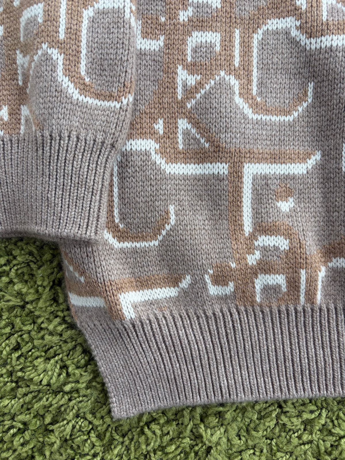 Maglione Christian Dior X Cactus Jack Travis Scott Beige XXL