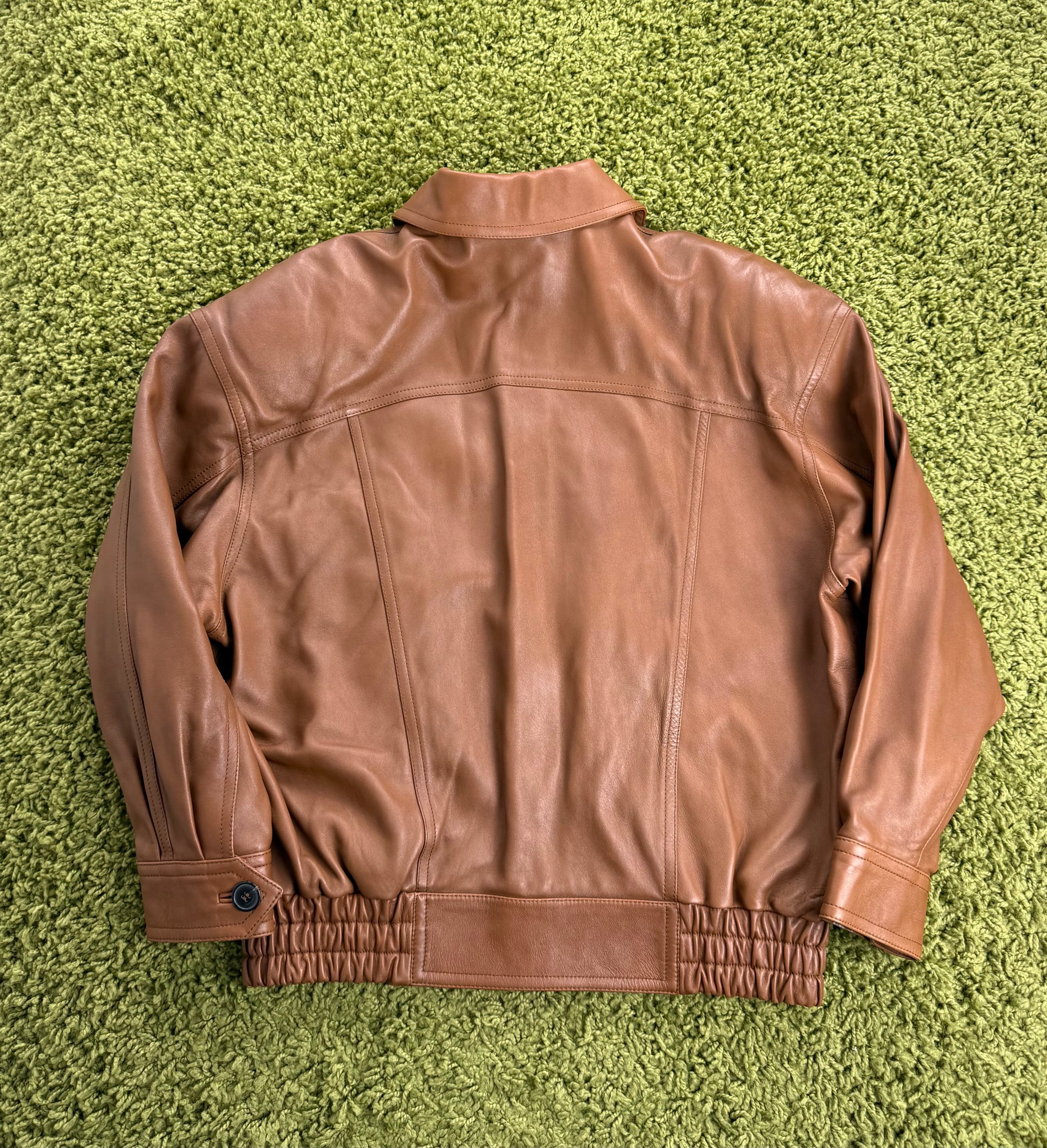 Giubbotto Saint Laurent in Pelle Marrone 160/84Y