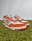 Louis Vuitton Trainer in Denim Arancione 9