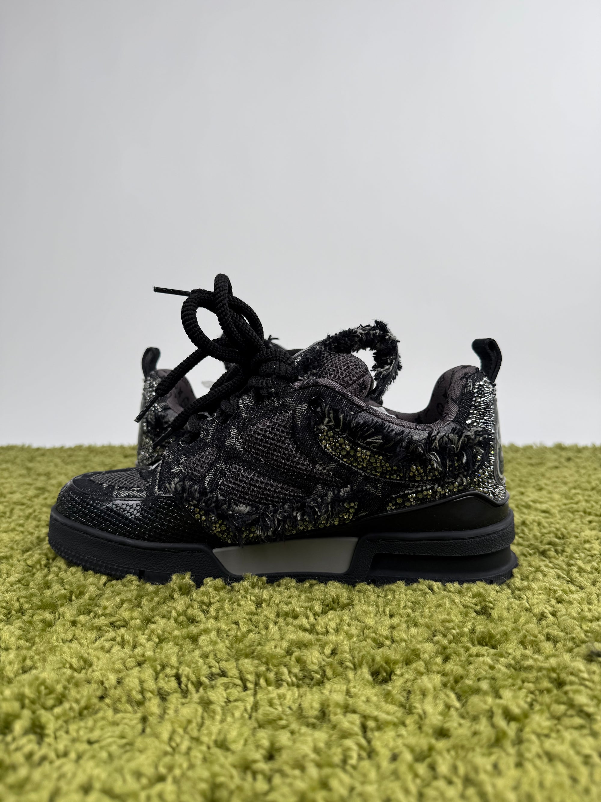 Louis Vuitton Skate in denim con dettagli Swaroski 42 veste 43