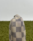 Pochette Accessories Louis Vuitton  in tela Damier Azur Bianca Monogram