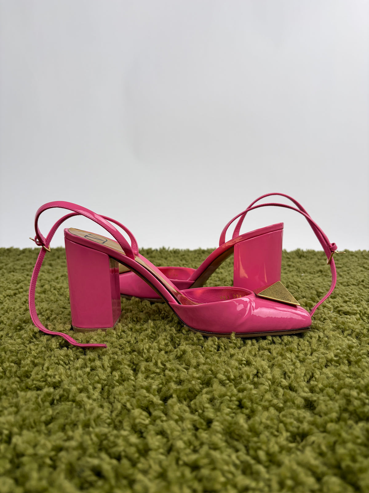 Sandali Valentino Garavani slingback onestud Rosa 39