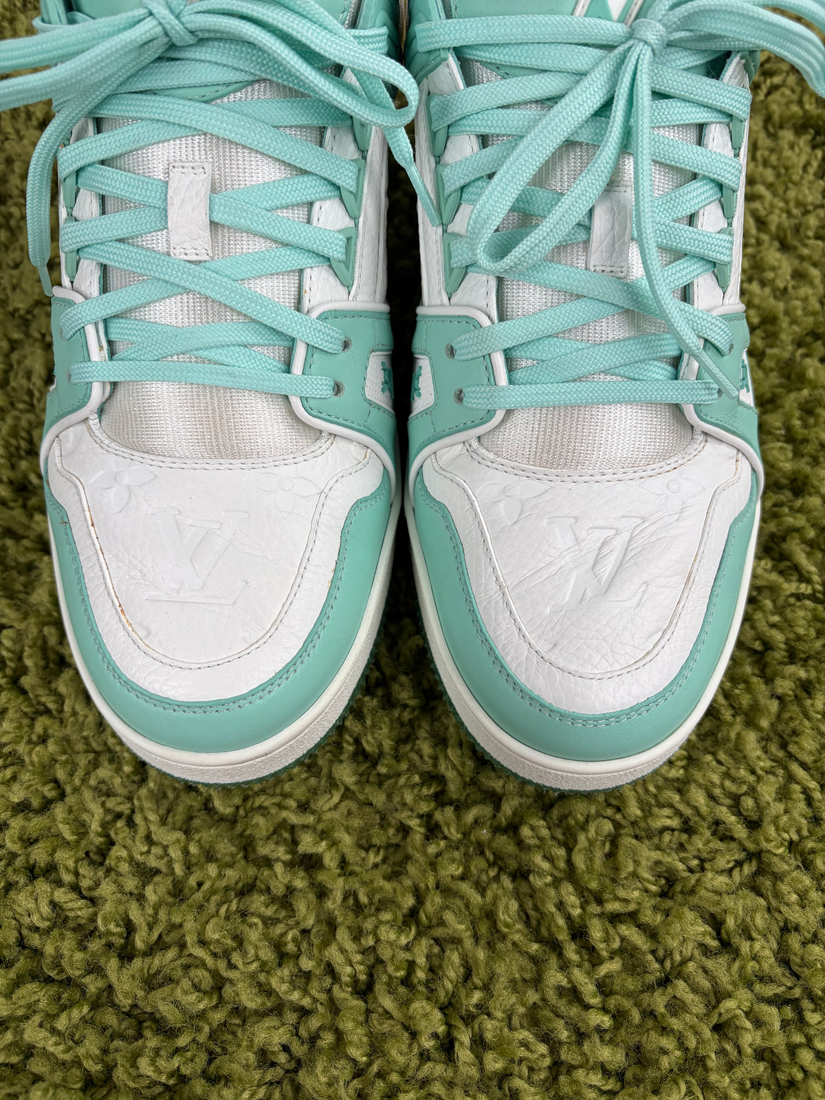 Louis Vuitton Trainer Verde Acqua 7.5