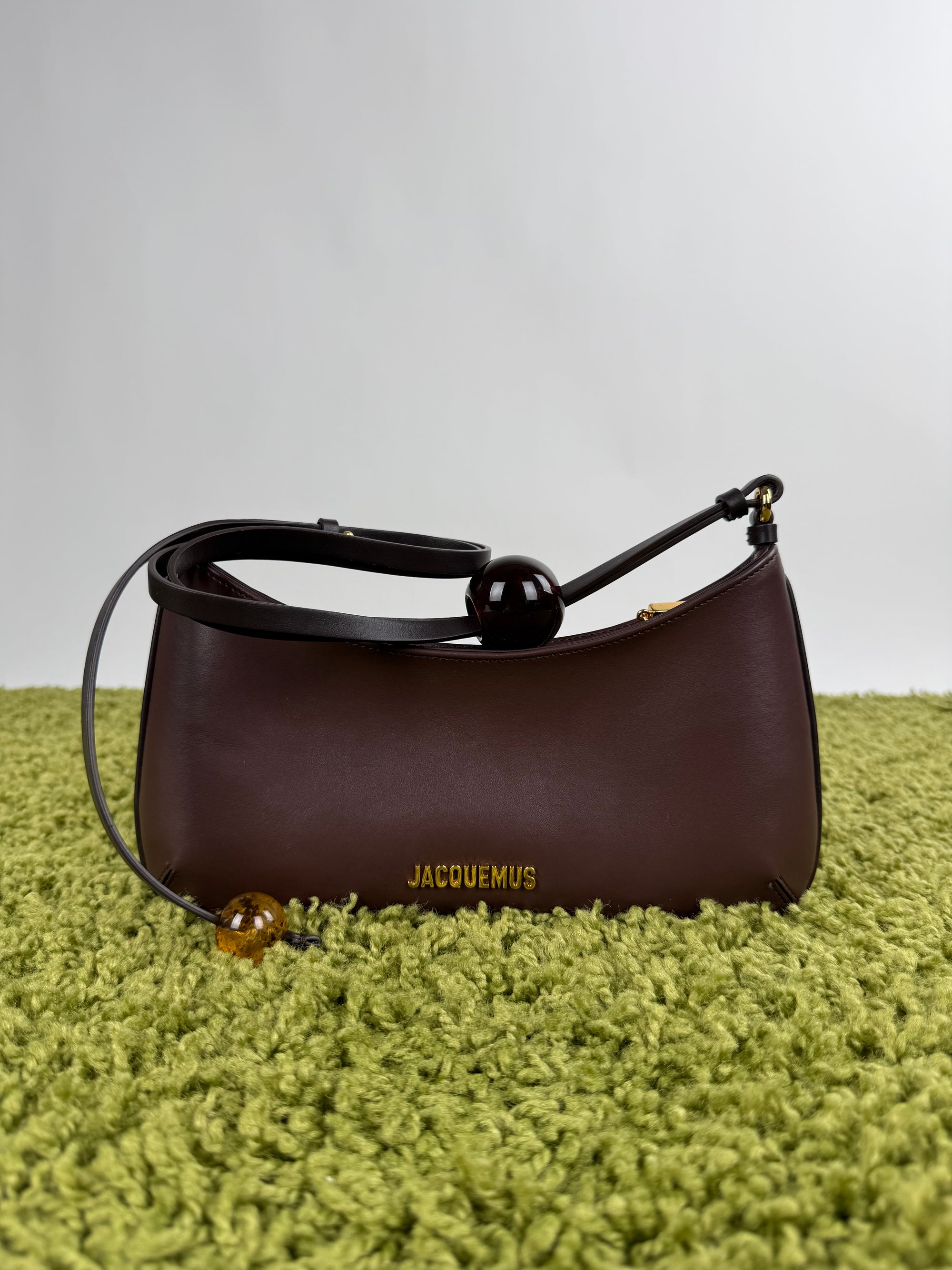 Borsa La Bisou Perle Jacquemus Marrone