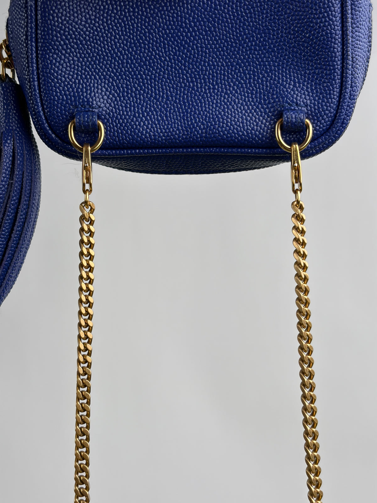 Borsa a spalla Saint Laurent Baby LoubBlu