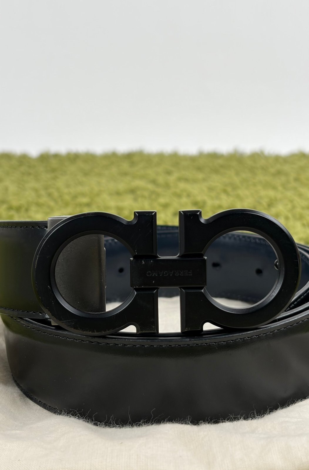Cintura Ferragamo 123cm Nera - Second Hand Di Fiore
