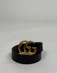 Cintura Gucci Size 80 nera e oro