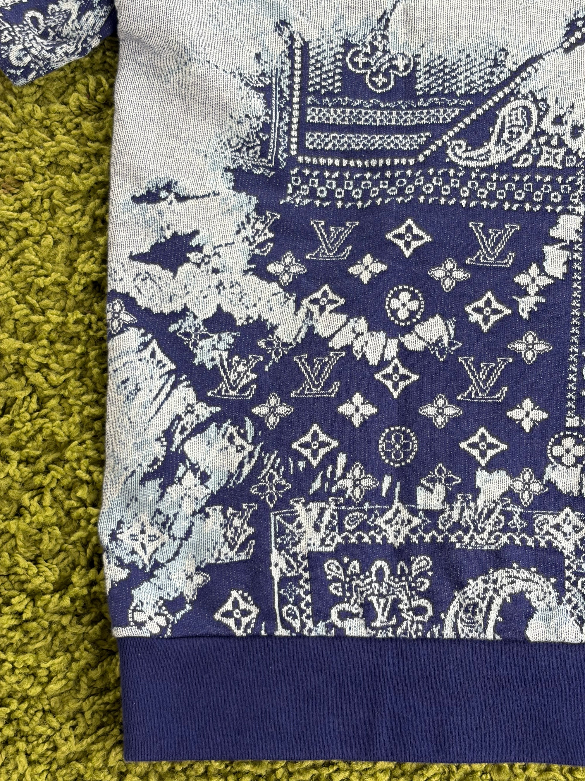Completo Louis Vuitton Size XL blu e bianco