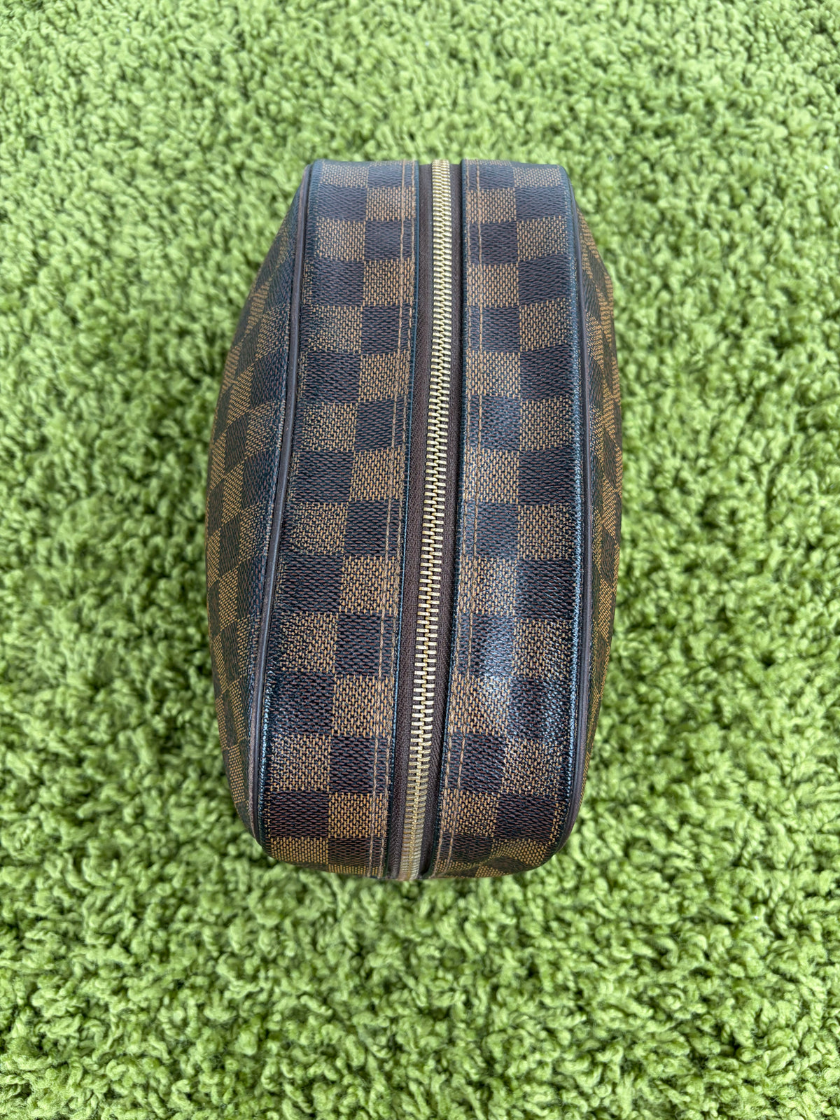 Beauty Case Louis Vuitton in tela Damier Marrone