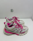 Balenciaga track 37 bianca e rosa