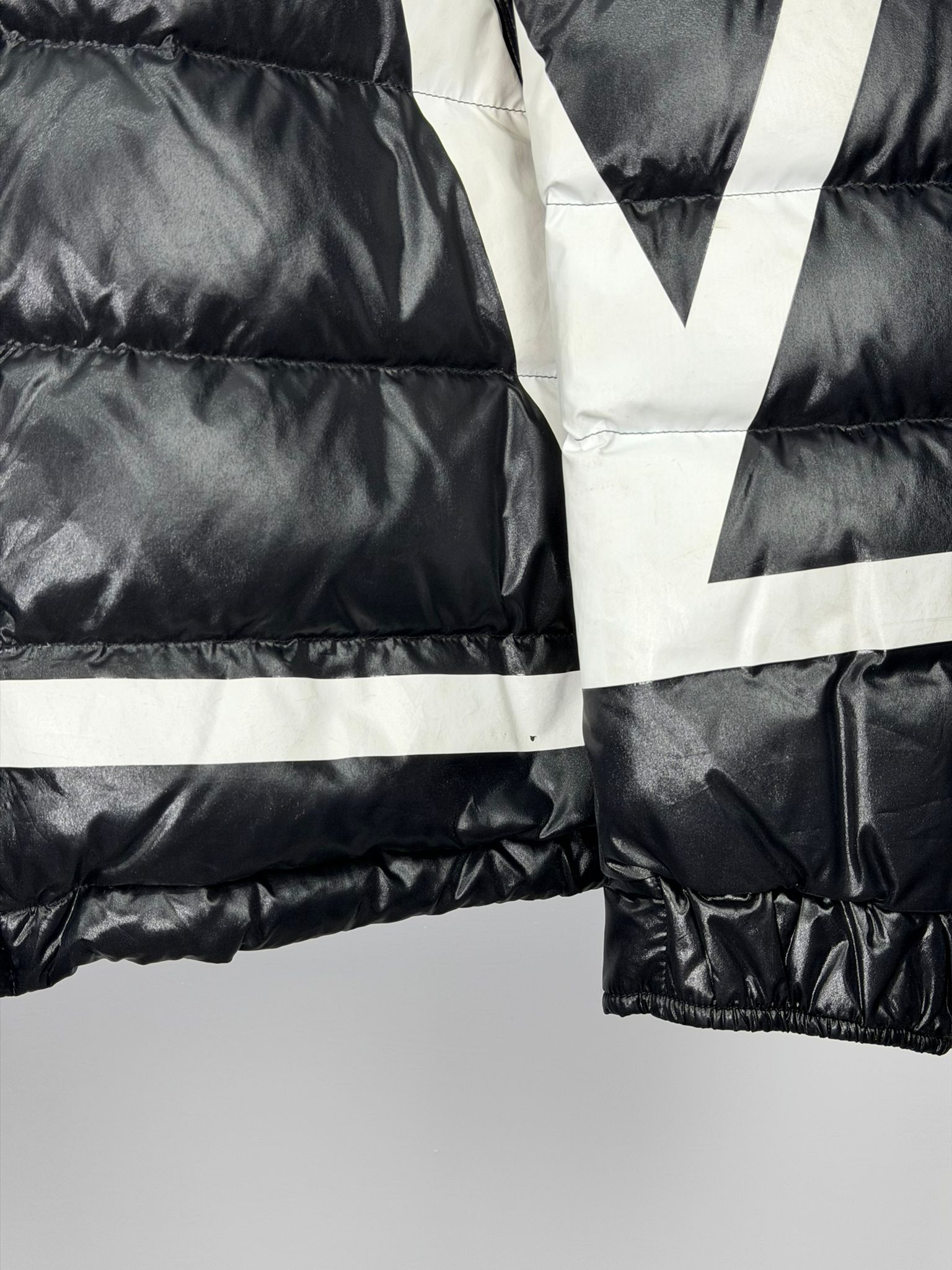 giubbotto Valentino 52=XL nero e bianco