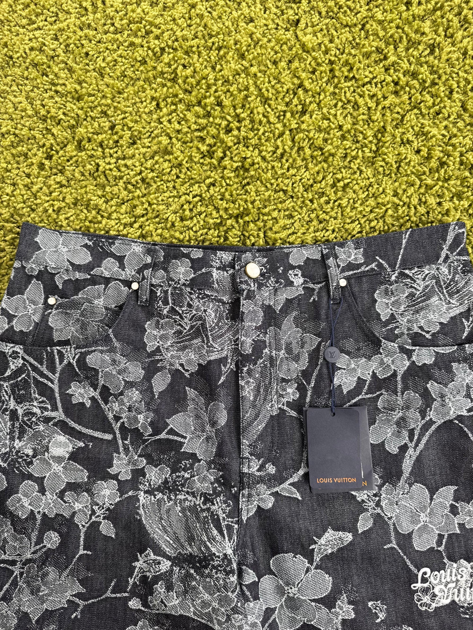 Pantaloncino Floreale Louis Vuitton In Denim 40