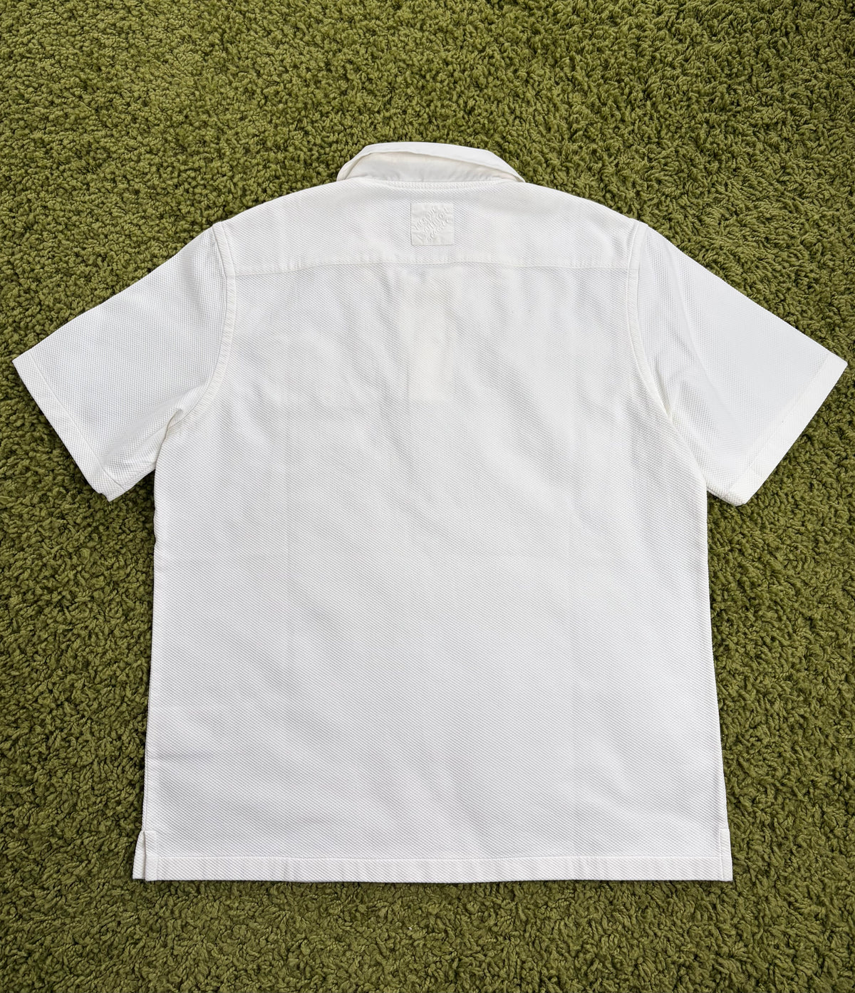 Polo in popeline Louis Vuitton con Patch Ricamata Bianca M