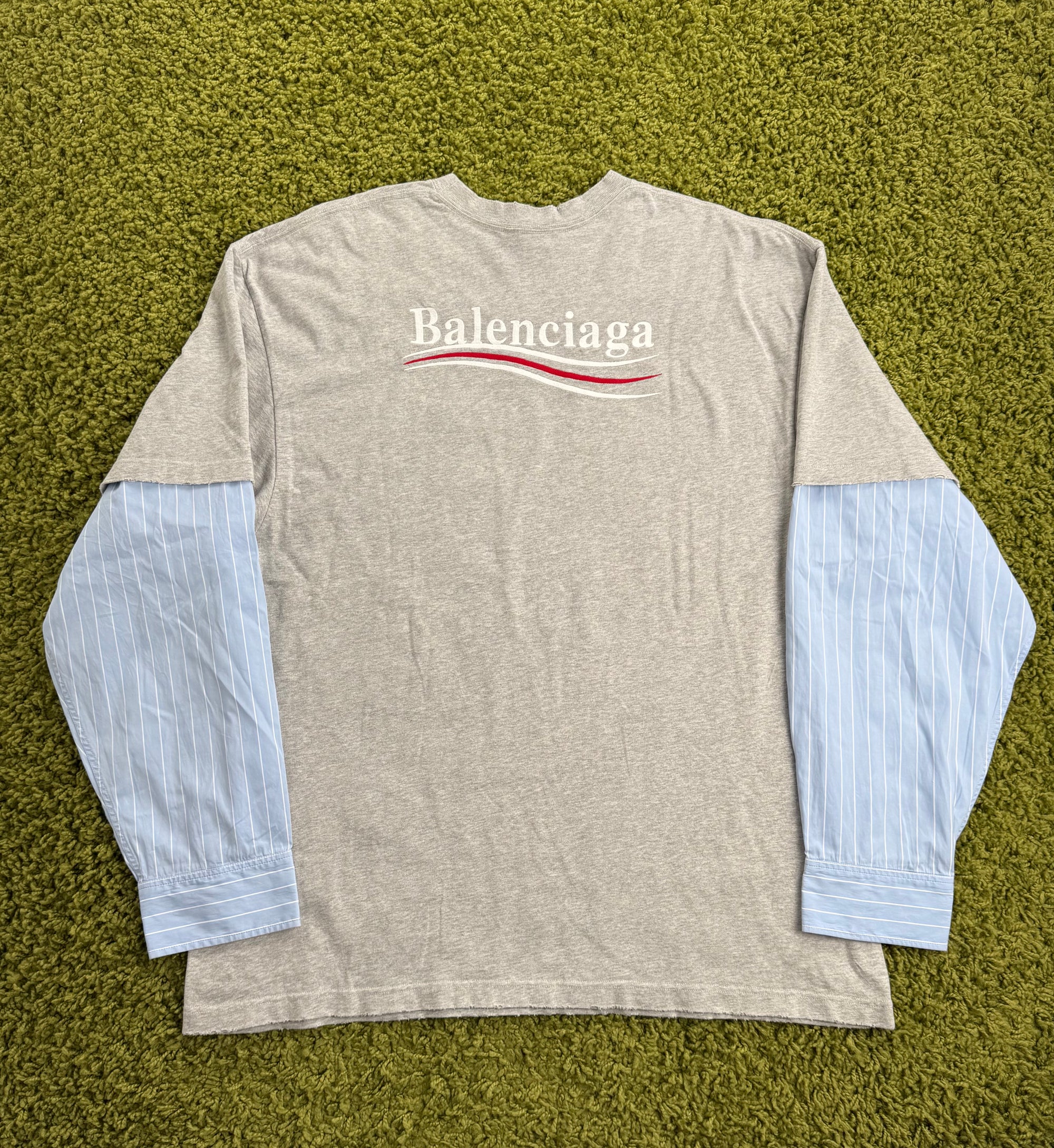 Longsleeve Political Campaign Balenciaga Grigia XS