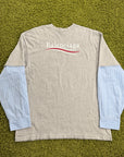 Longsleeve Political Campaign Balenciaga Grigia XS