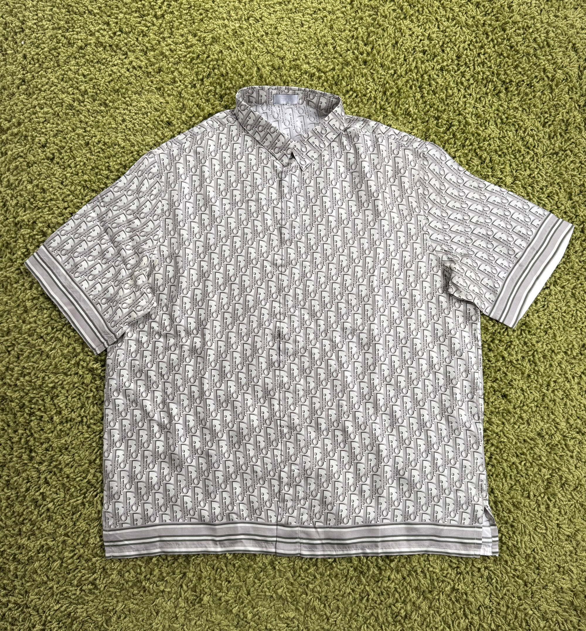 Camicia Pixel Christian Dior Grigia 42