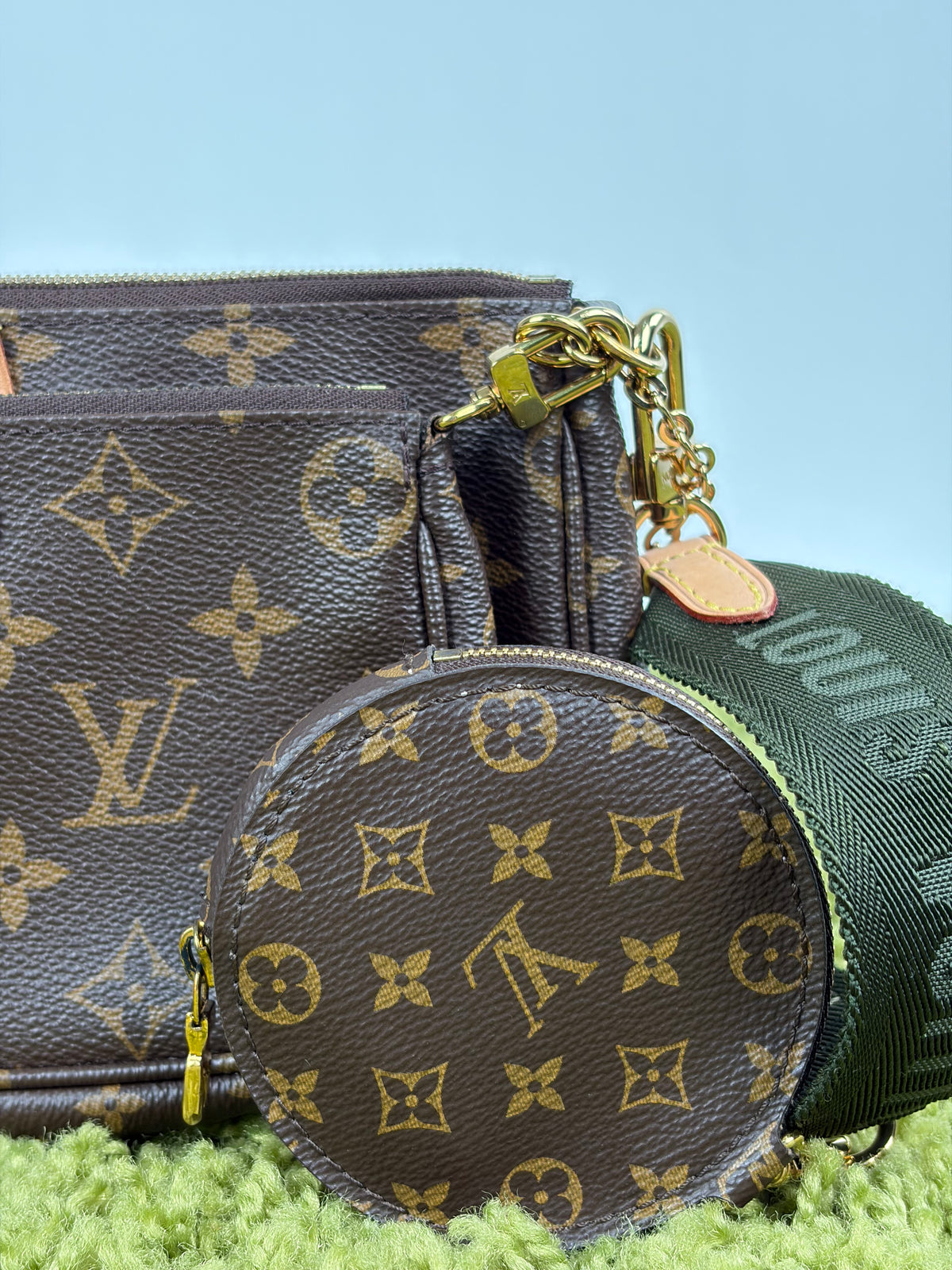 Borsa Louis Vuitton Multi Pochette Marrone