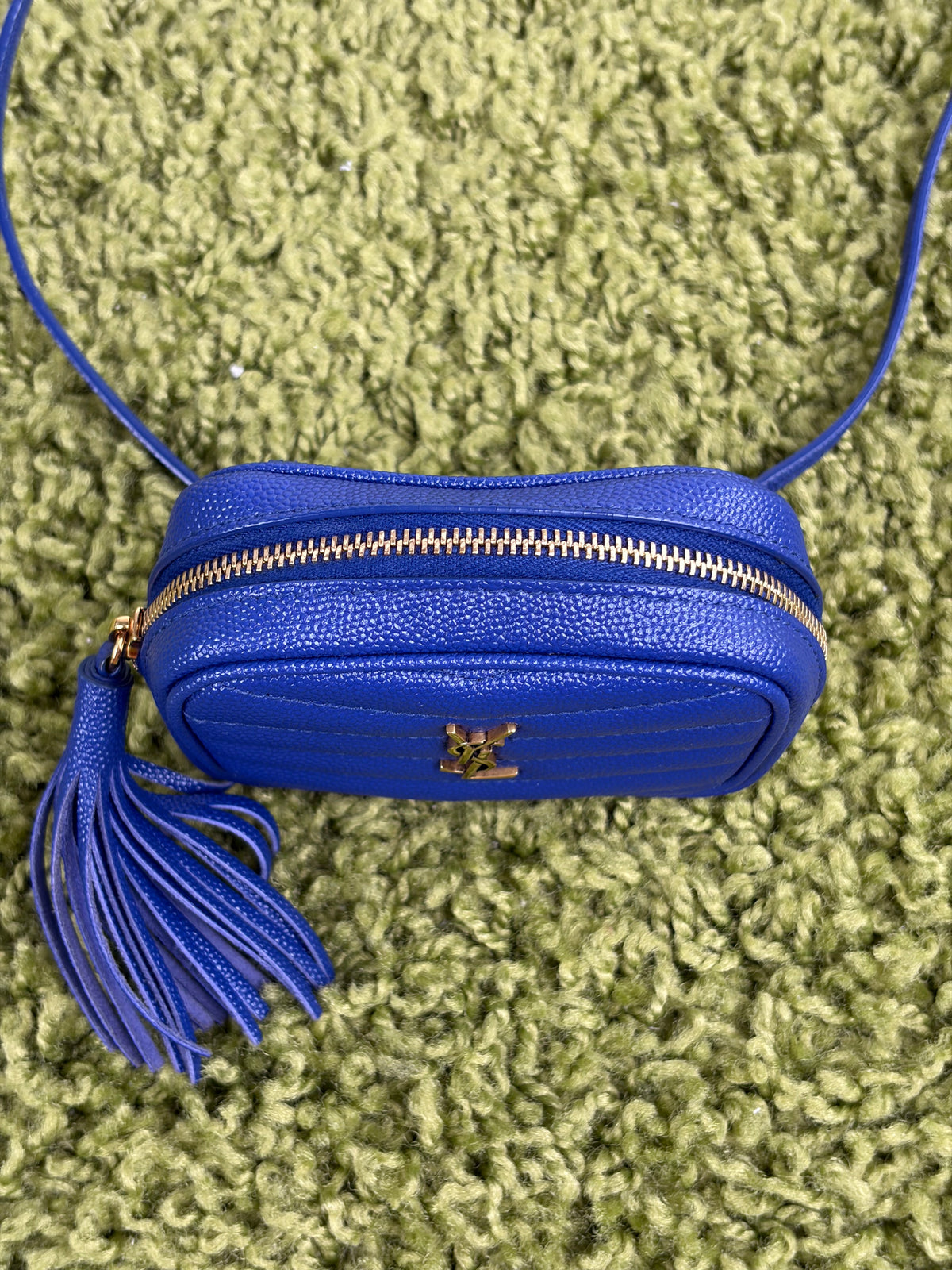 Borsa a spalla Saint Laurent Baby LoubBlu
