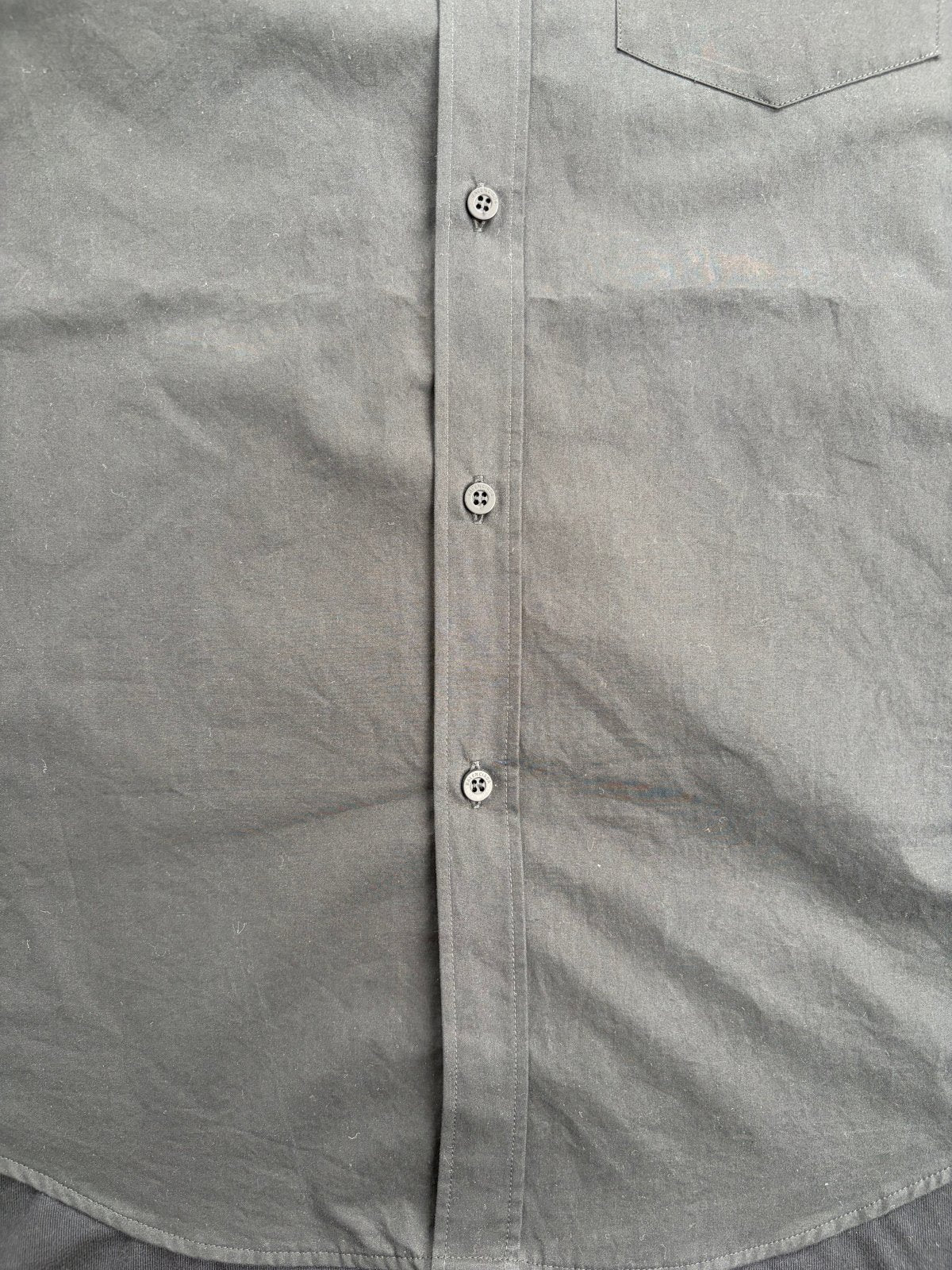Camicia Balenciaga doppio strato Nera 37 - Second Hand Di Fiore
