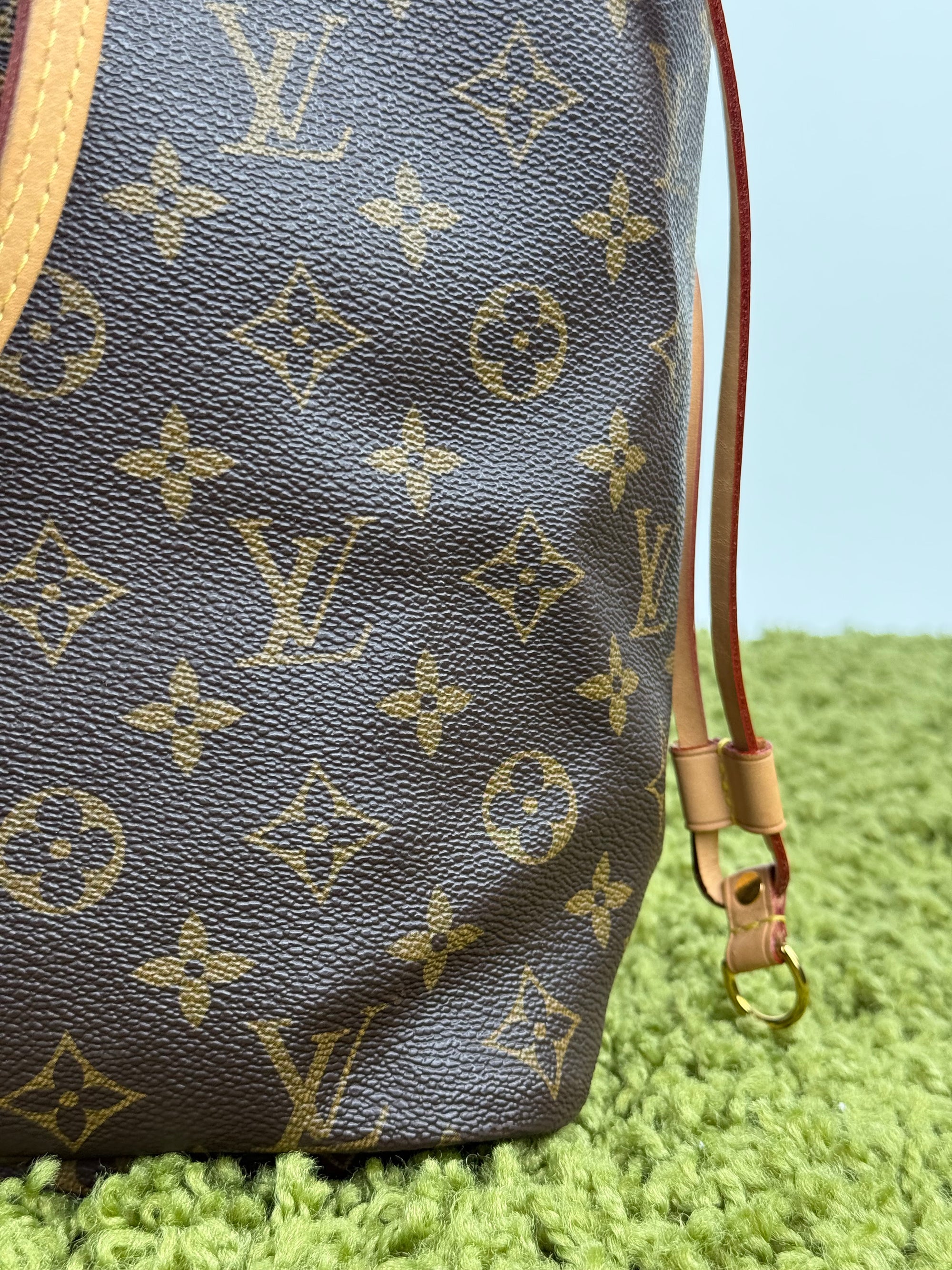 Borsa Neverfull Louis Vuitton MM Marrone