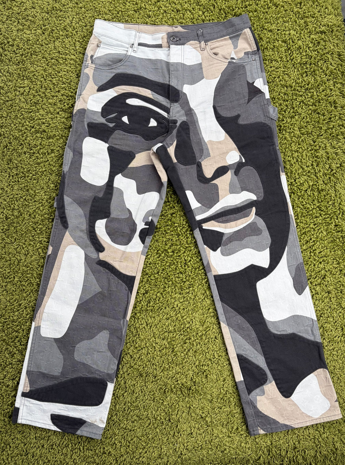 Jeans Louis Vuitton X KidSuper Patchwork Multicolor 34