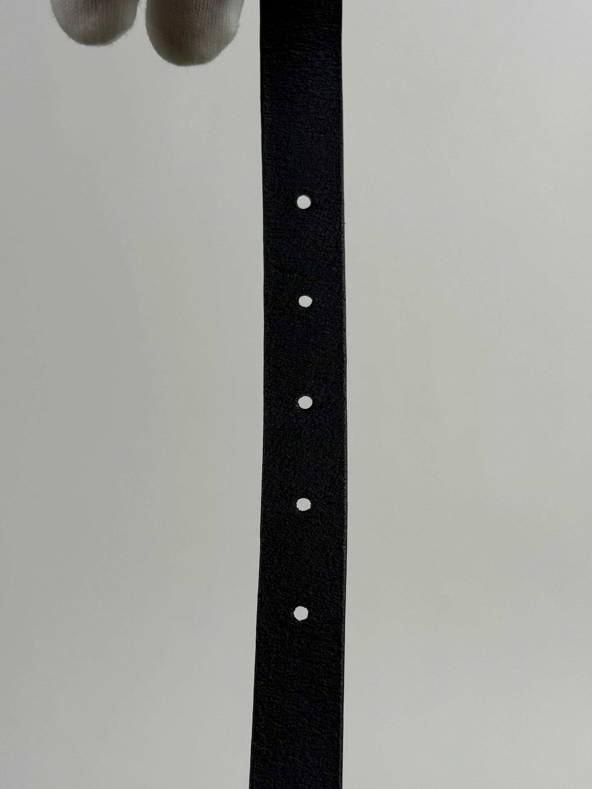 Cintura Saint Laurent in pelle Nera 100