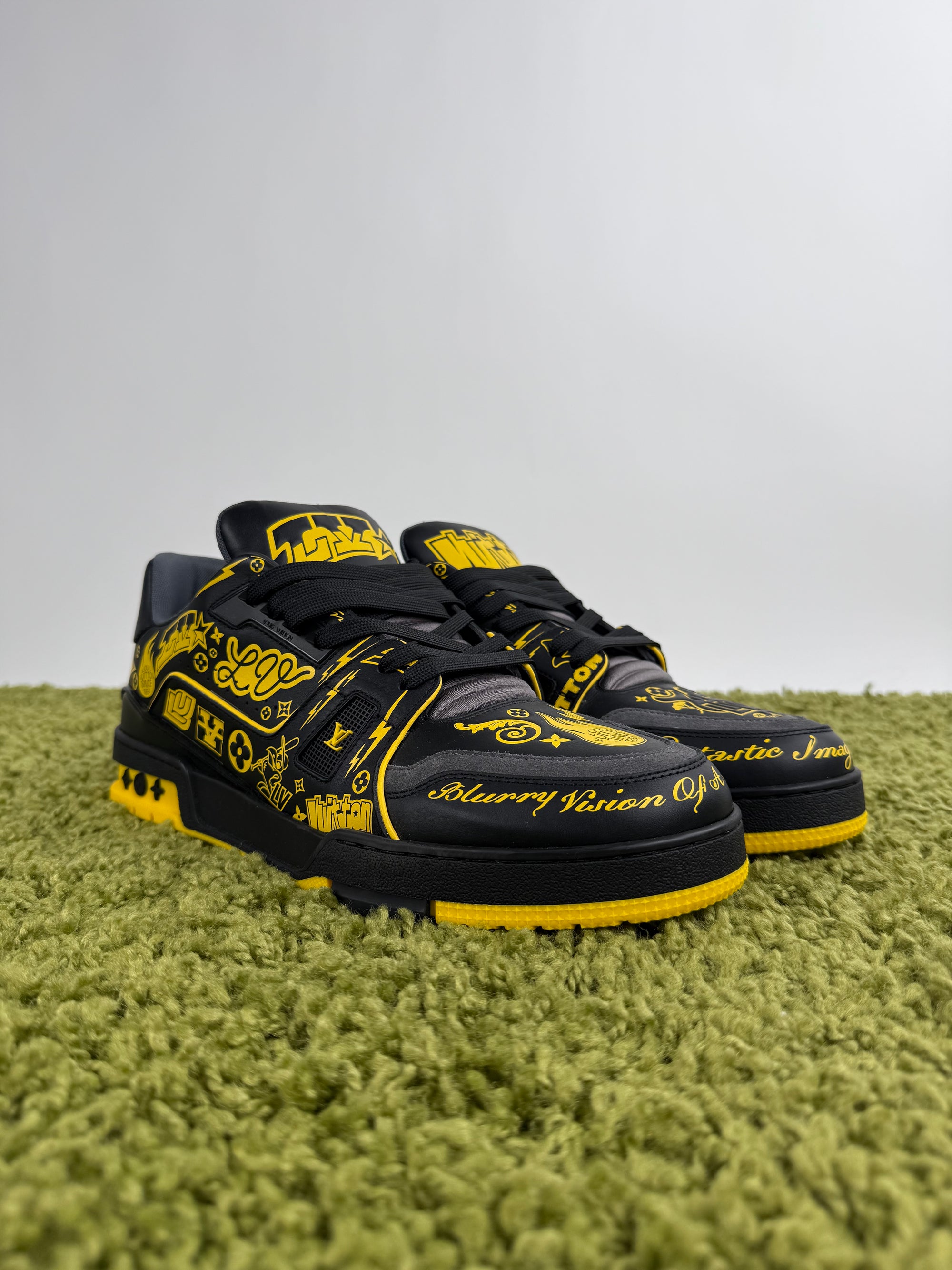 Louis Vuitton Trainer Nero Gialla 11
