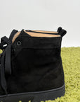 Louboutin Size 44 nere in camoscio