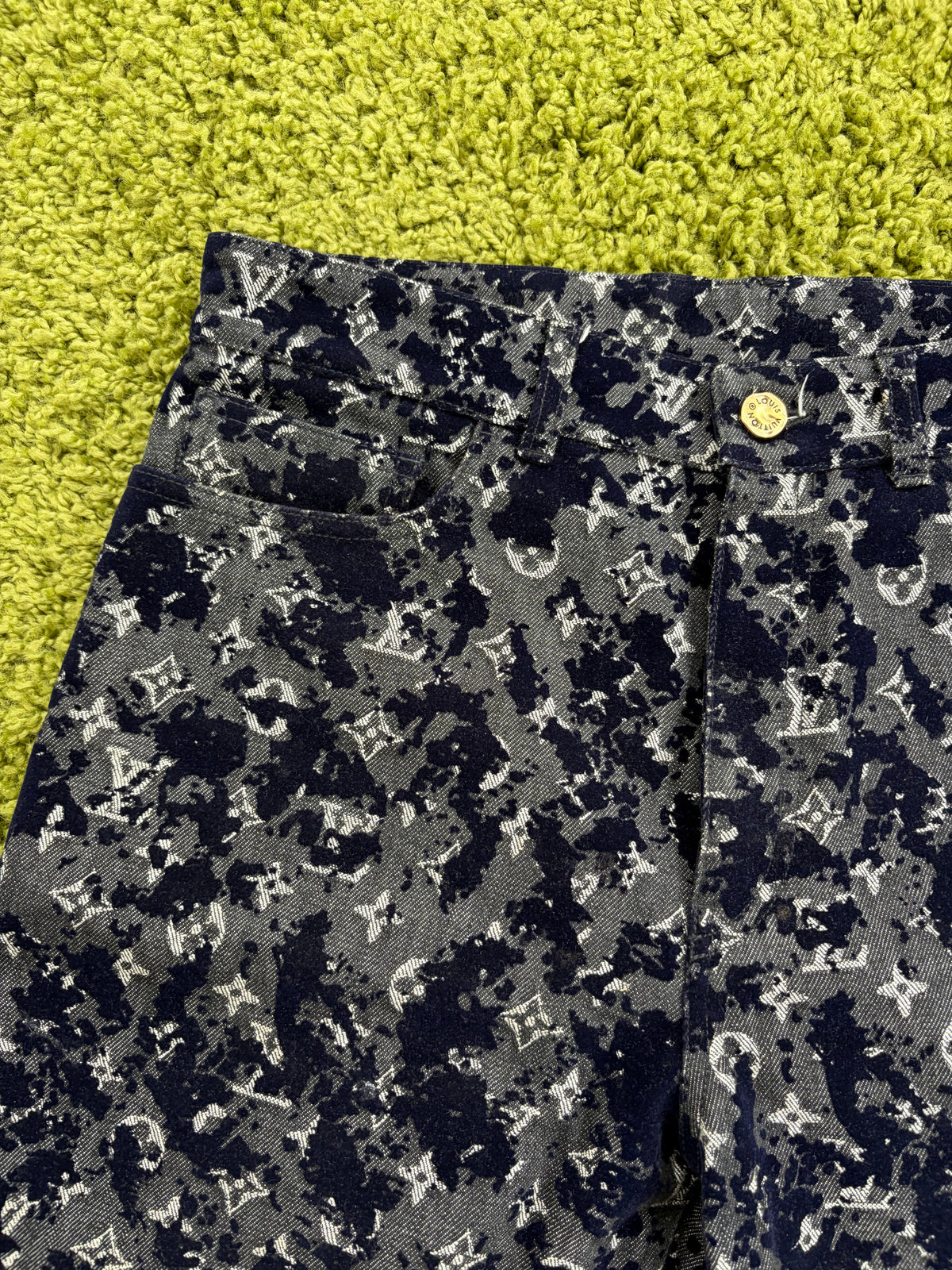 Jeans Louis Vuitton Monogram Flock Seasonal Multicolor 32