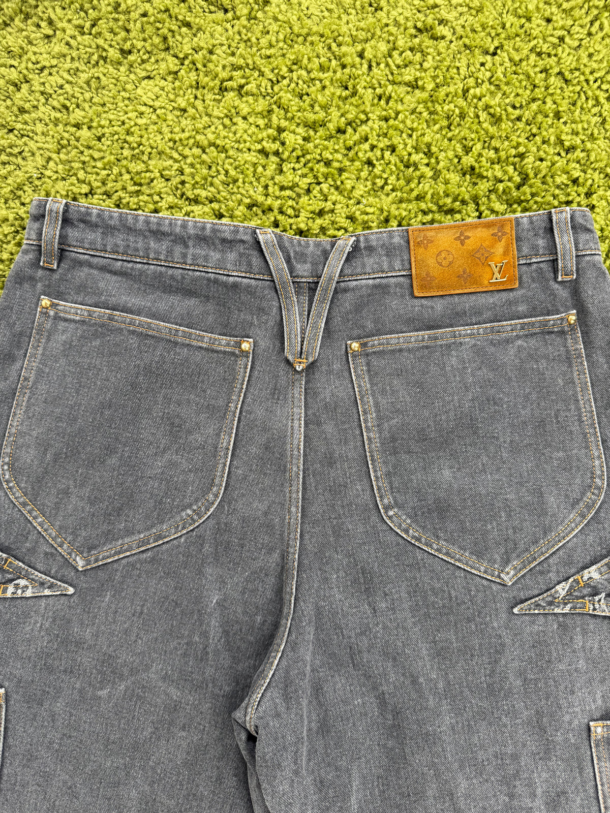 Jeans Louis Vuitton Monogram Grigio 34