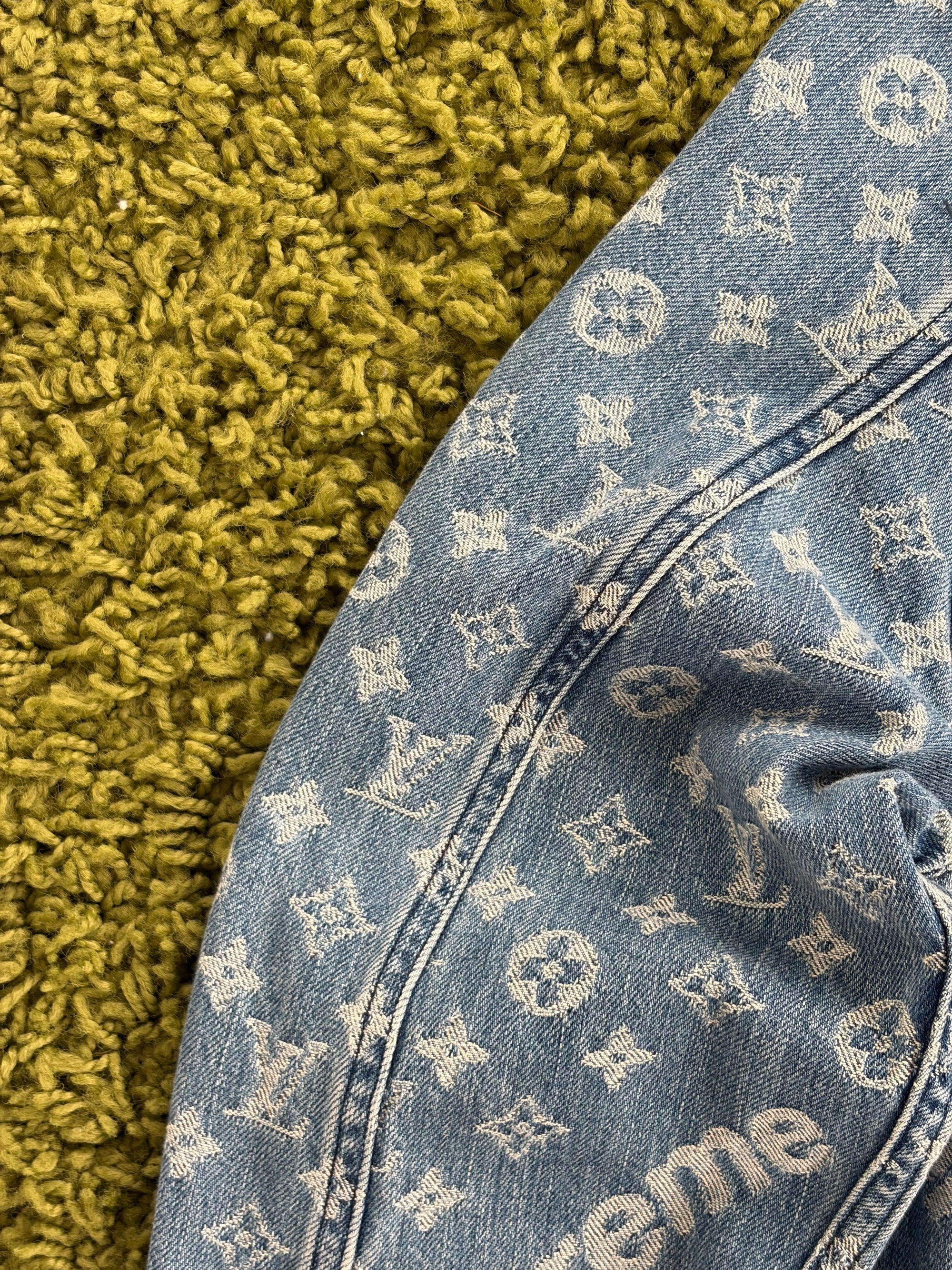 Completo Louis Vuitton X Supreme Size 50/34 blu e bianco