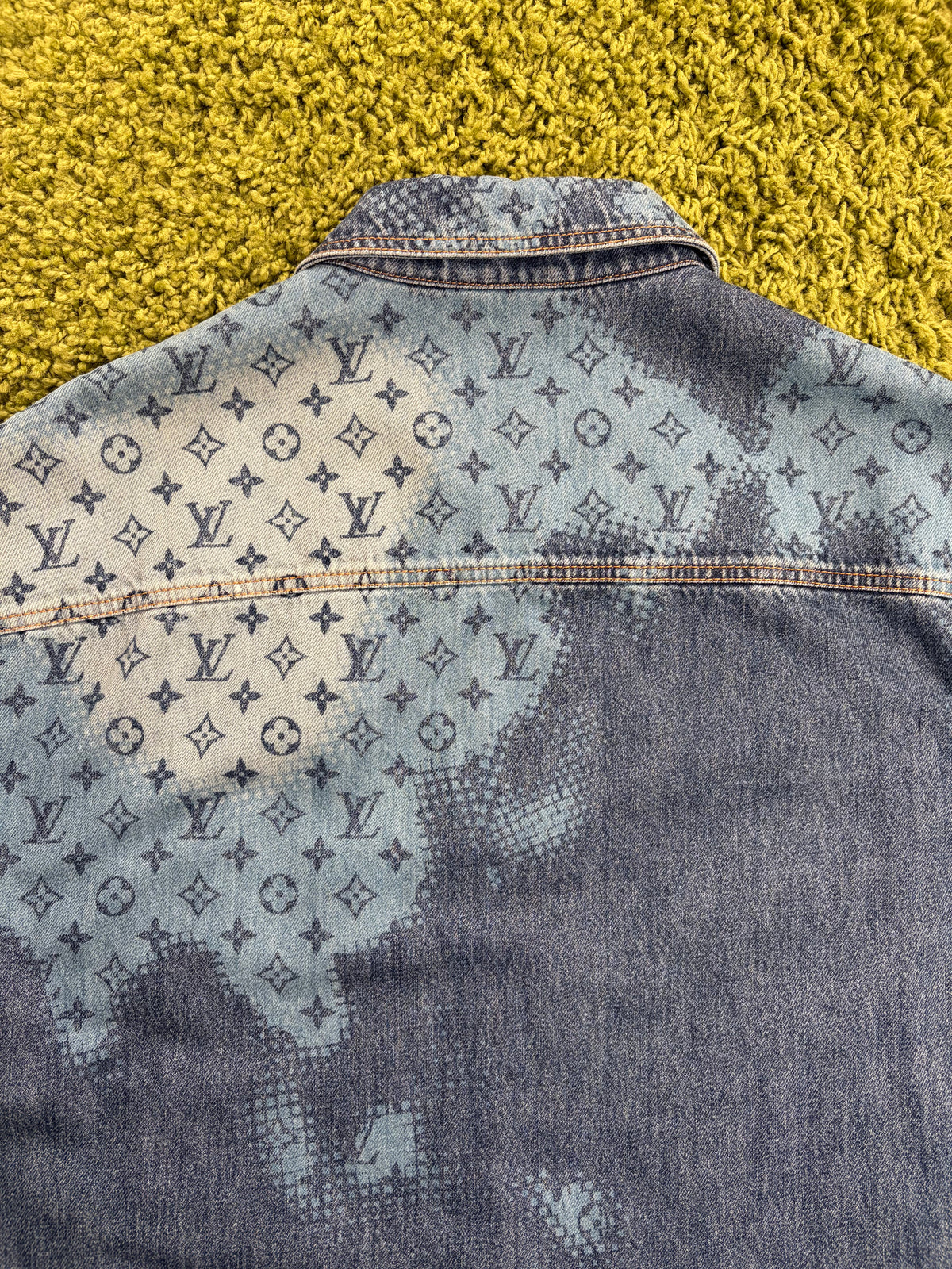 Giacca Louis Vuitton Monogram Halftone Denim L