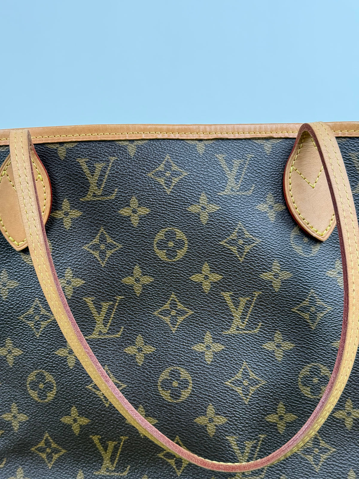 Borsa Neverfull Louis Vuitton MM Marrone