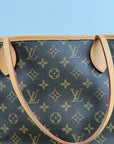 Borsa Neverfull Louis Vuitton MM Marrone