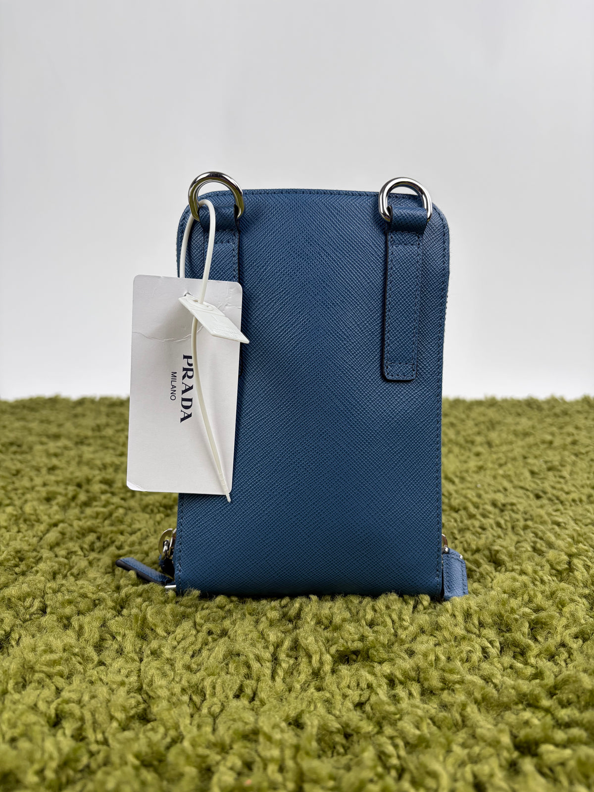 Borsa a tracolla Prada Smartphone Case Blu