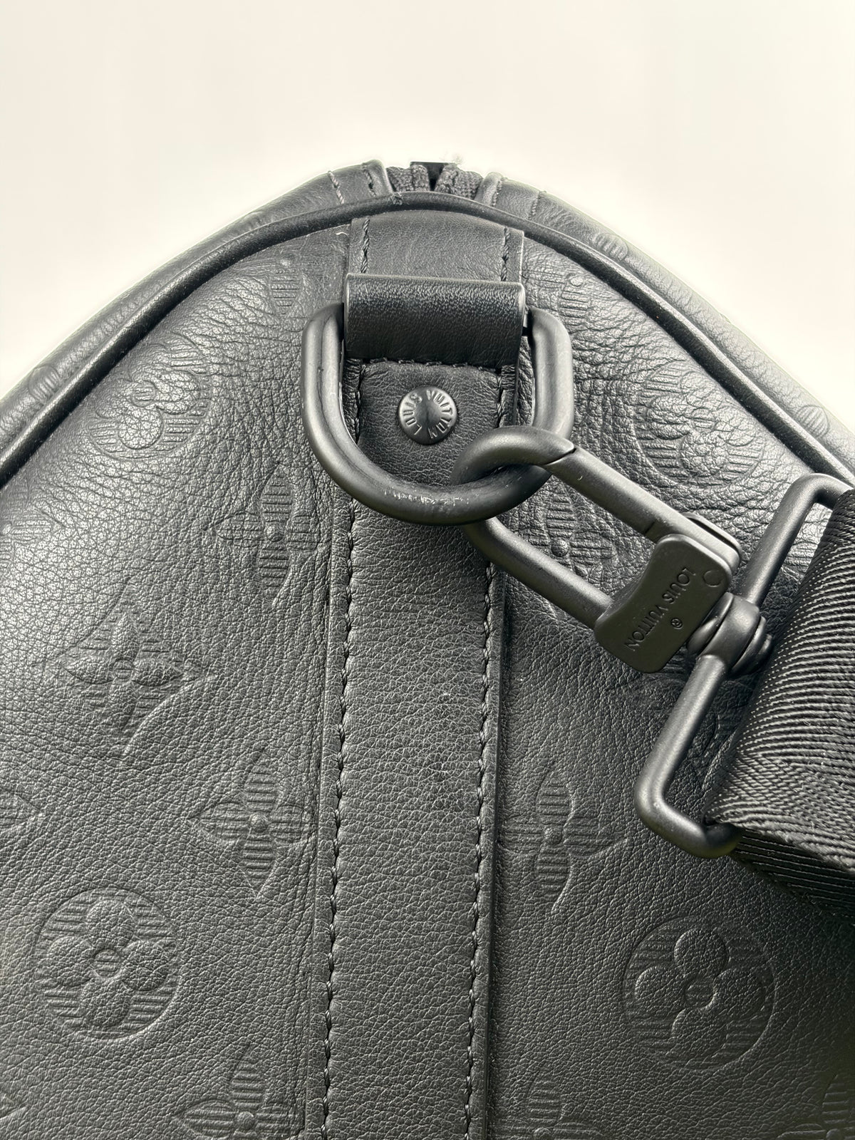Borsone keepall Louis Vuitton Bandoulière 50 Nera