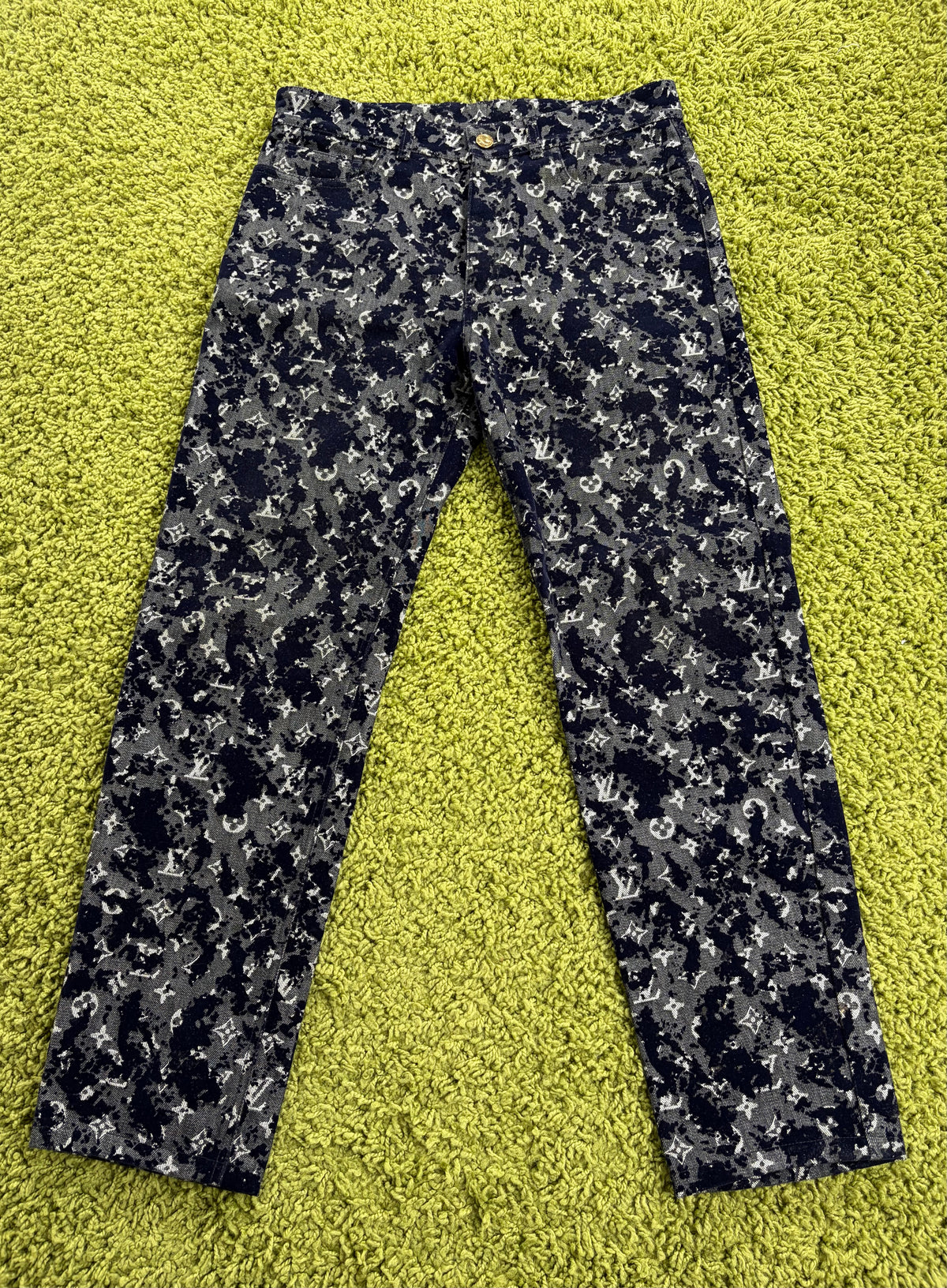 Jeans Louis Vuitton Monogram Flock Seasonal Multicolor 32