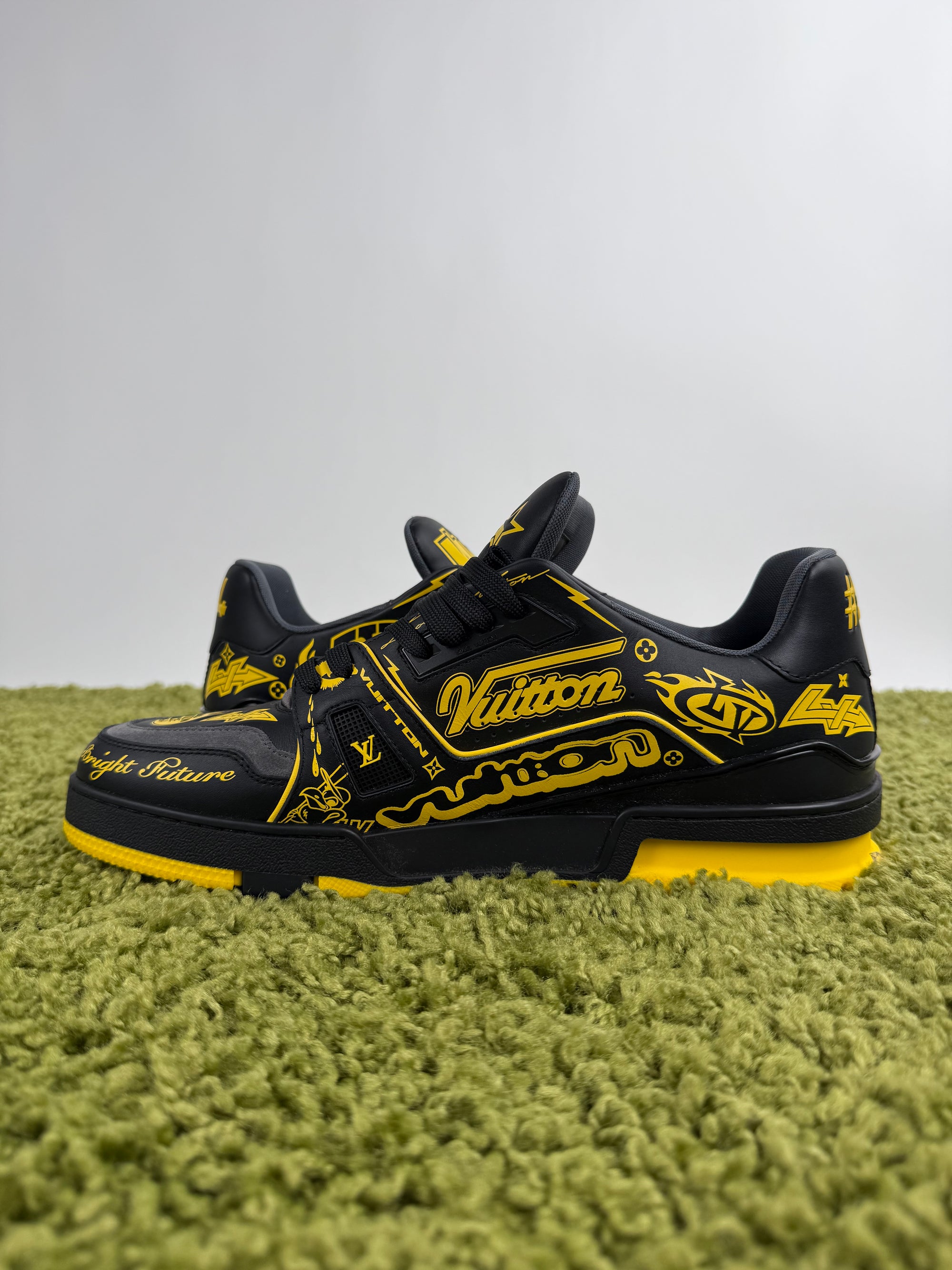 Louis Vuitton Trainer Nero Gialla 11