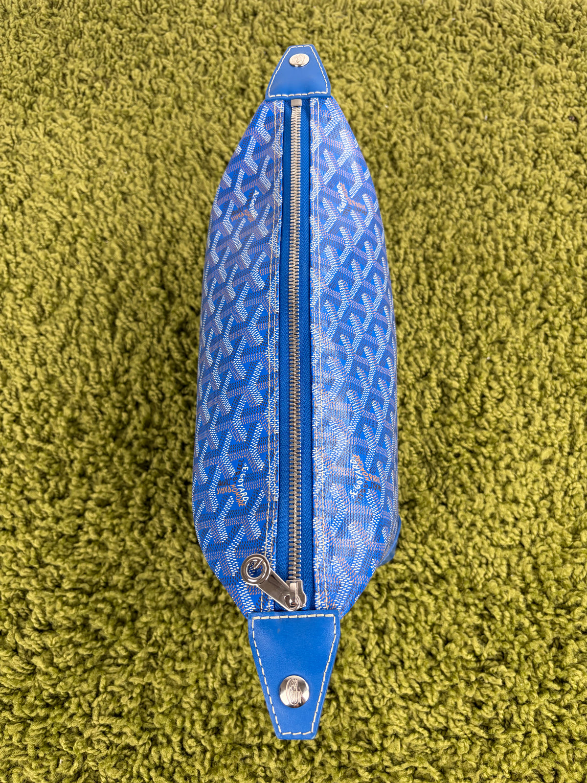 Beauty Case Boeing Goyard in tela Goyardine Blu
