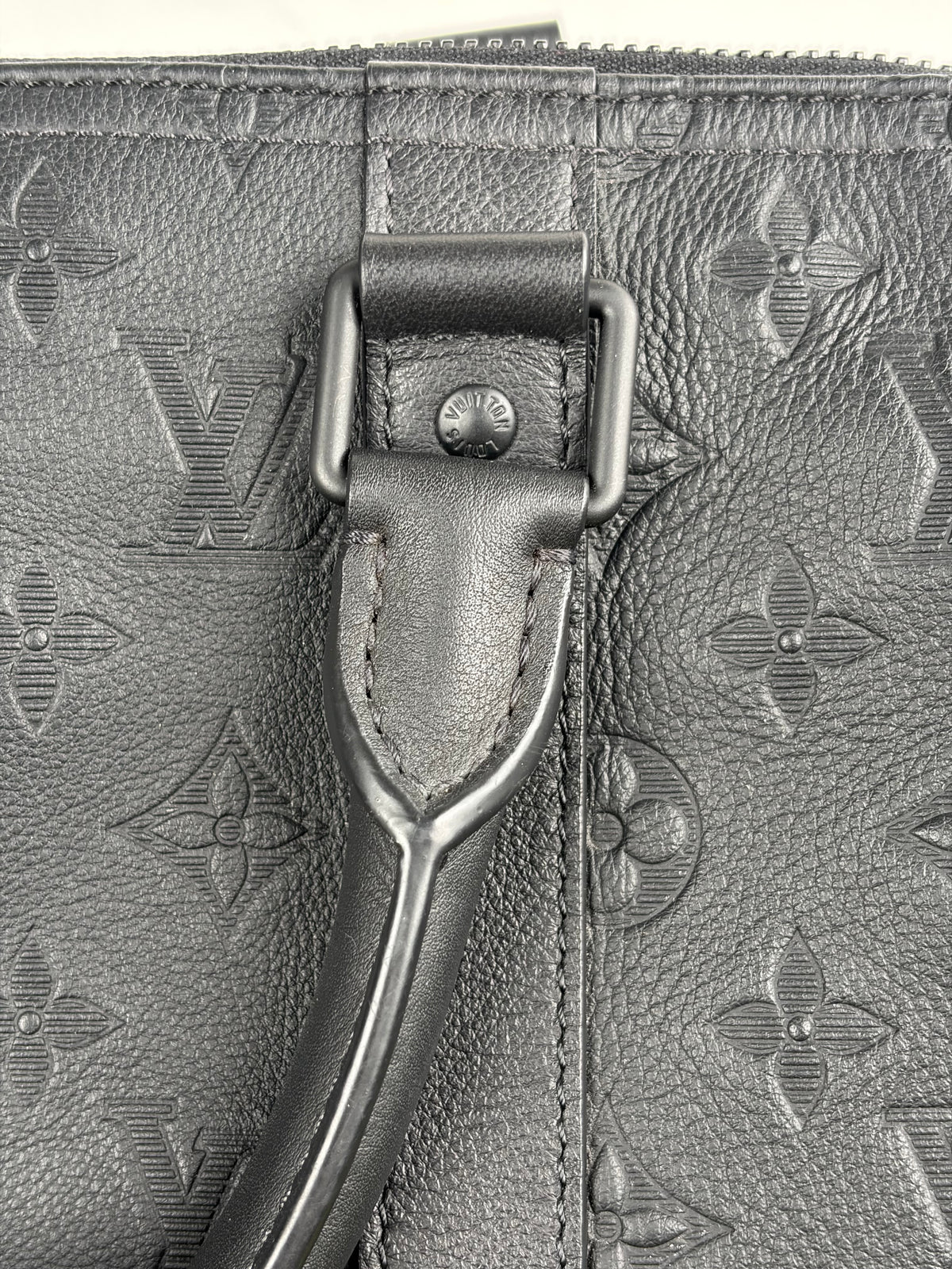 Borsone keepall Louis Vuitton Bandoulière 50 Nera